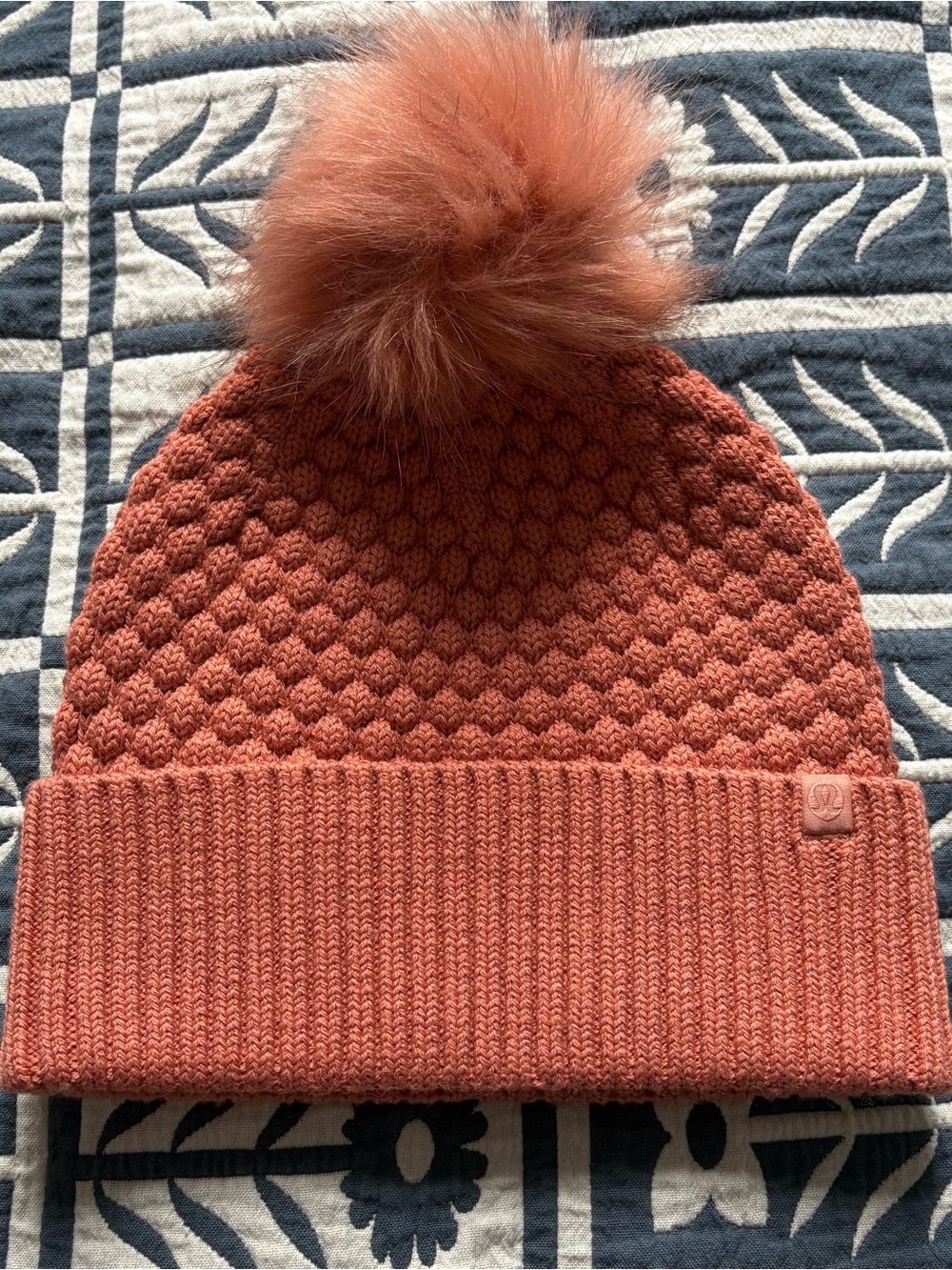 Lululemon Bubble Knight Pom Beanie - Pink Savannah, NWT
